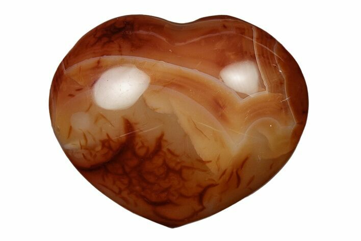 Colorful Carnelian Agate Heart #205337